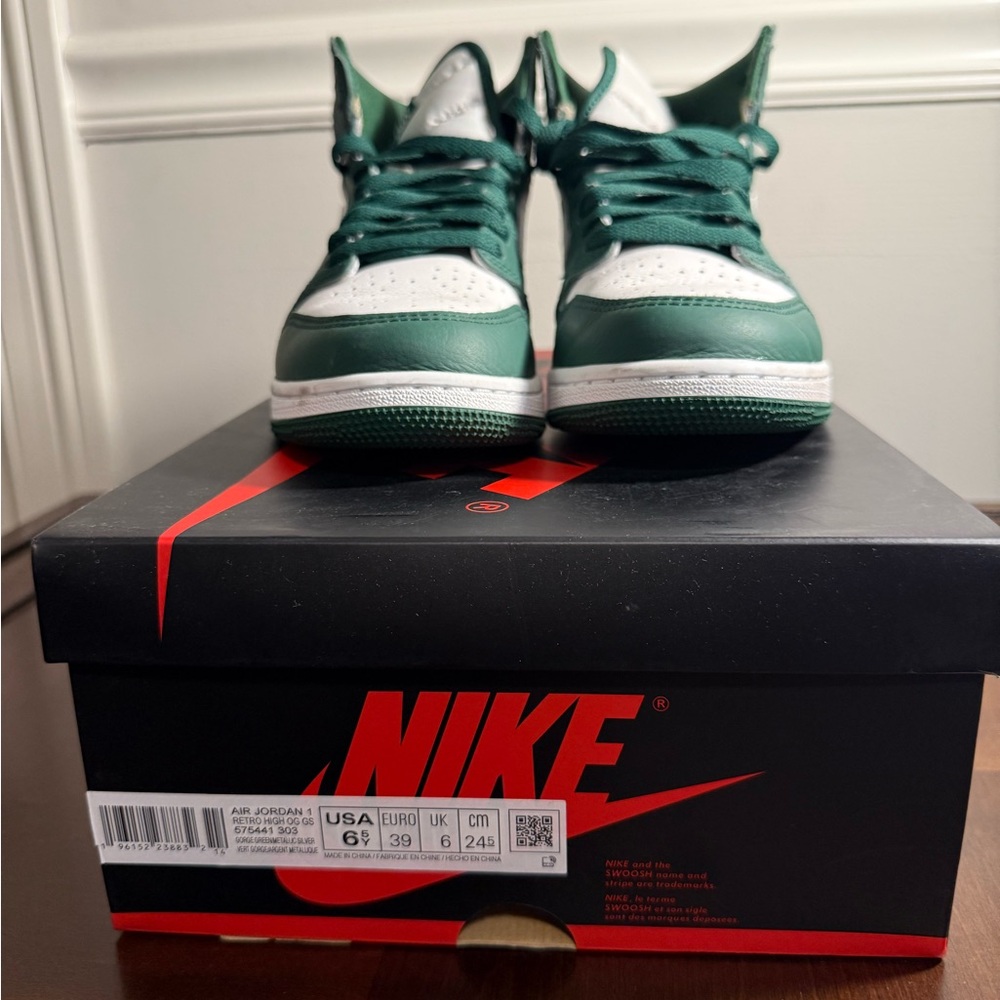 Air Jordan 1 Retro High OG GS Gorge Green Silver